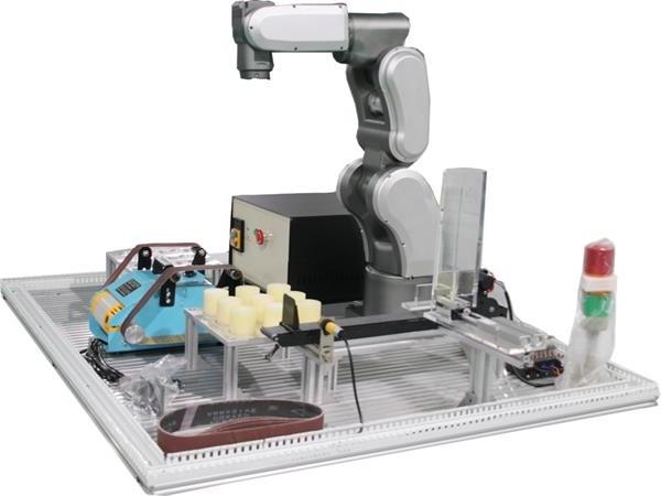 19. What are the components of the teaching robotic arm workstation?